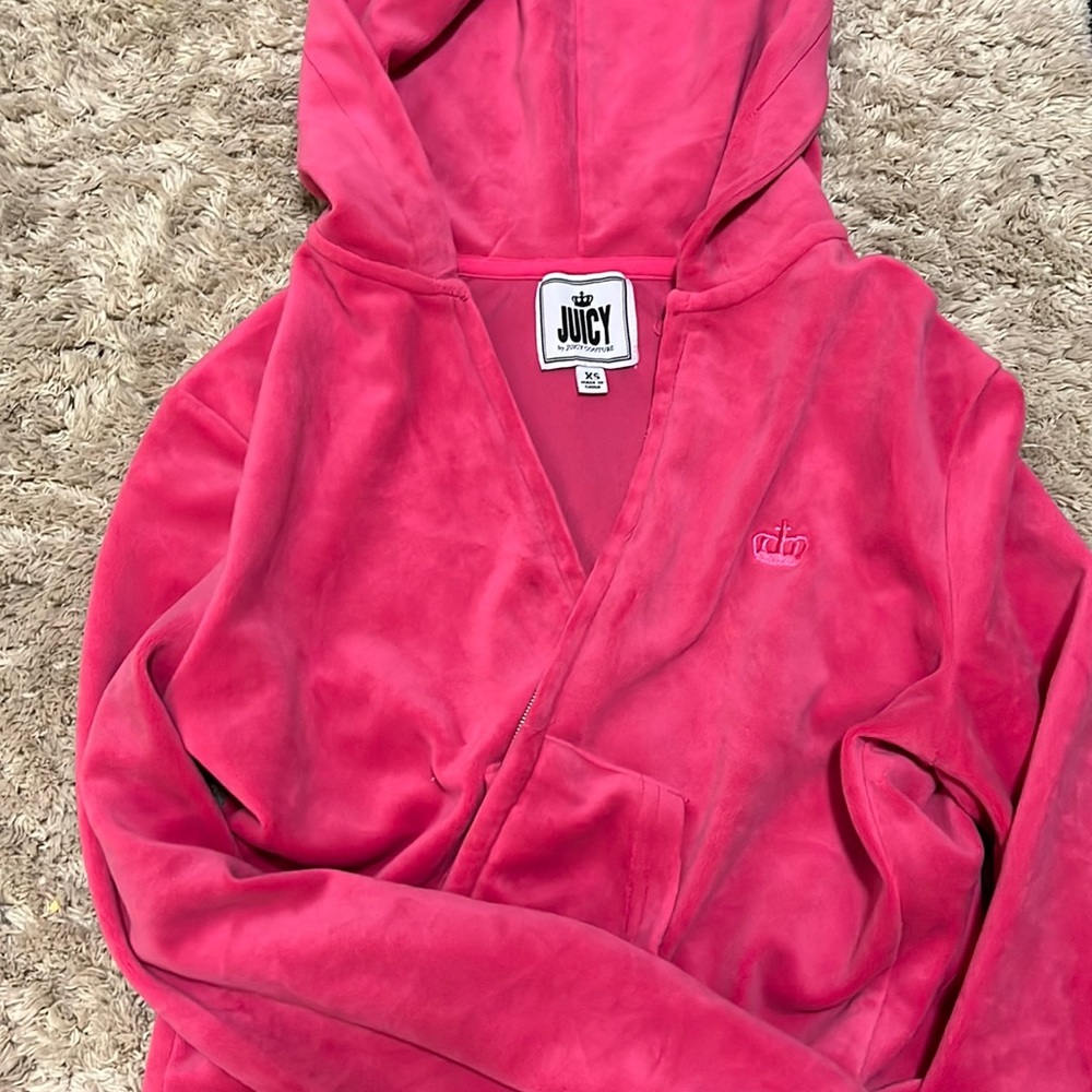 HOT PINK juicy couture track suit hoodie